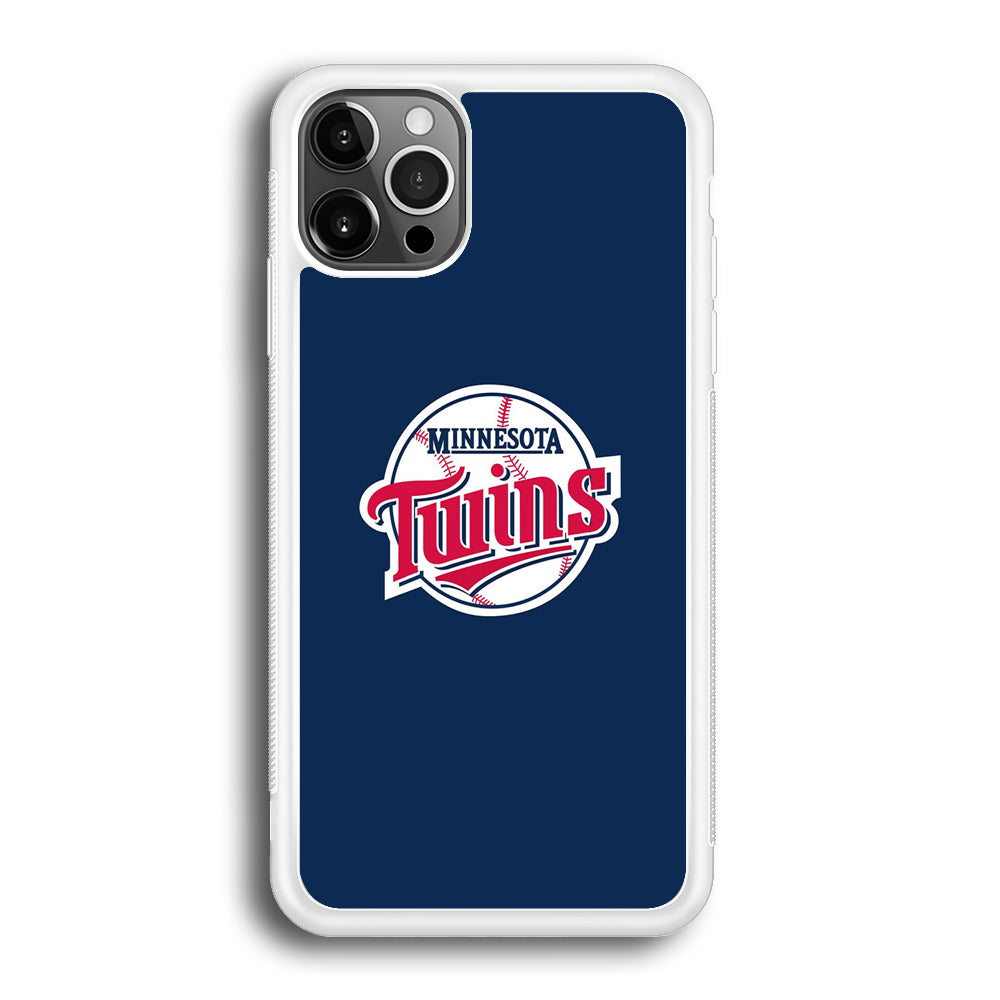 MLB Minnesota Twins Logo Blue iPhone 12 Pro Case