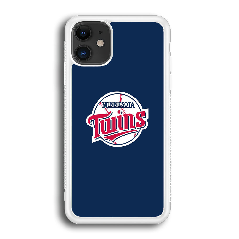 MLB Minnesota Twins Logo Blue iPhone 12 Case