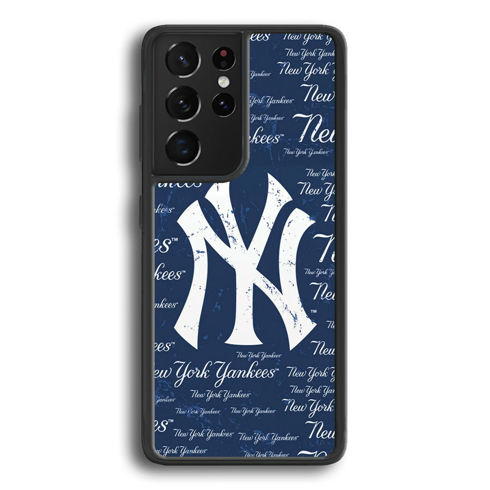 MLB New York Yankees Team Samsung Galaxy S21 Ultra Case - Ezzystore
