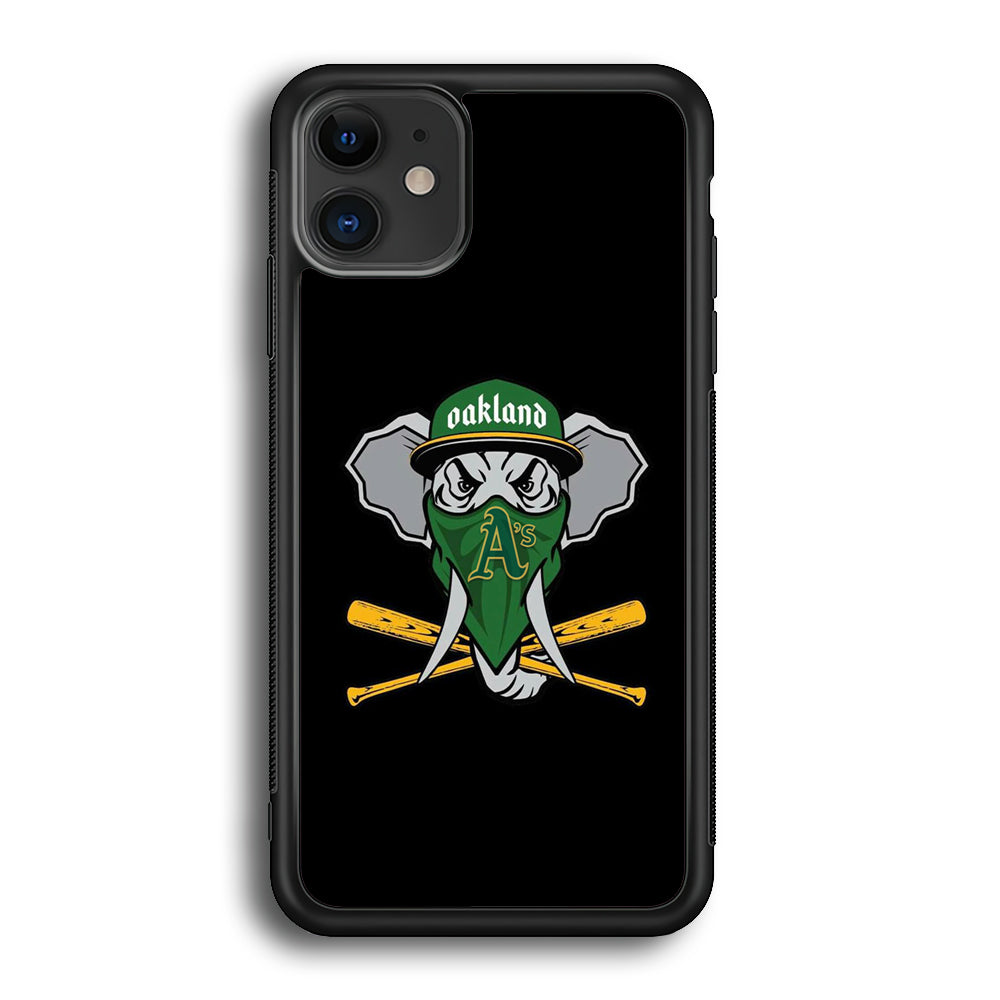 MLB Oakland Athletics Elephant Logo iPhone 12 Case