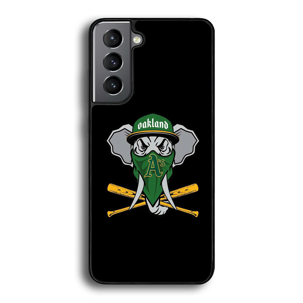 MLB Oakland Athletics Elephant Logo Samsung Galaxy S21 Plus Case