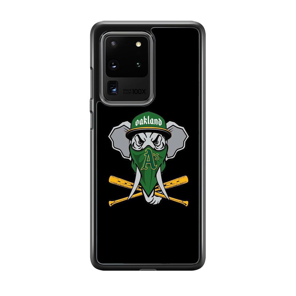 MLB Oakland Athletics Elephant Logo Samsung Galaxy S20 Ultra Case