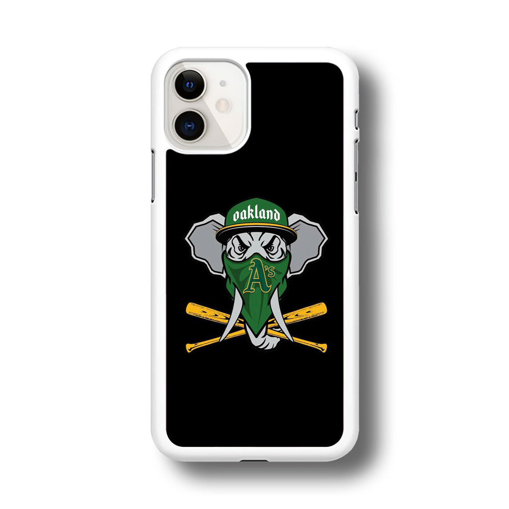 MLB Oakland Athletics Elephant Logo iPhone 11 Case