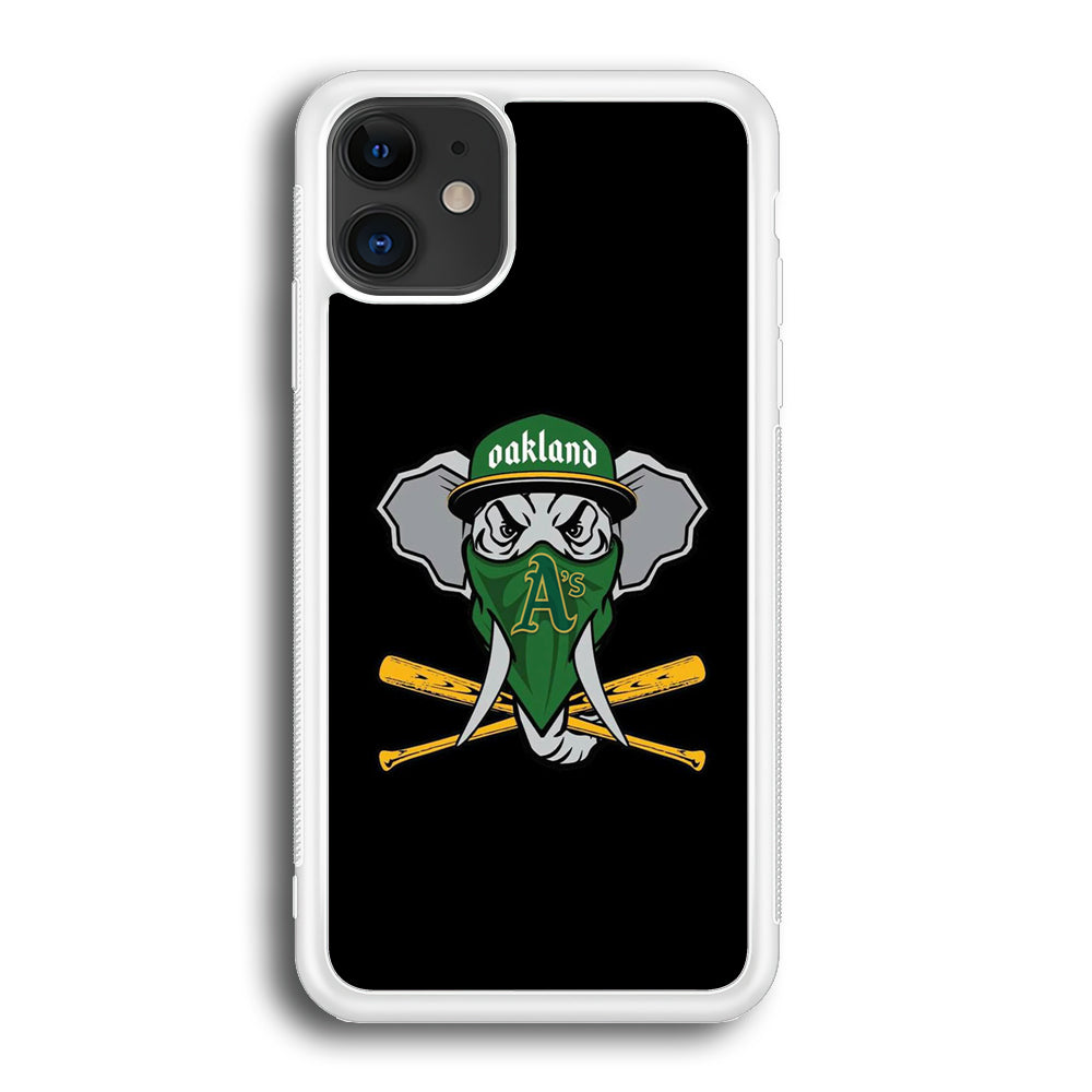 MLB Oakland Athletics Elephant Logo iPhone 12 Case