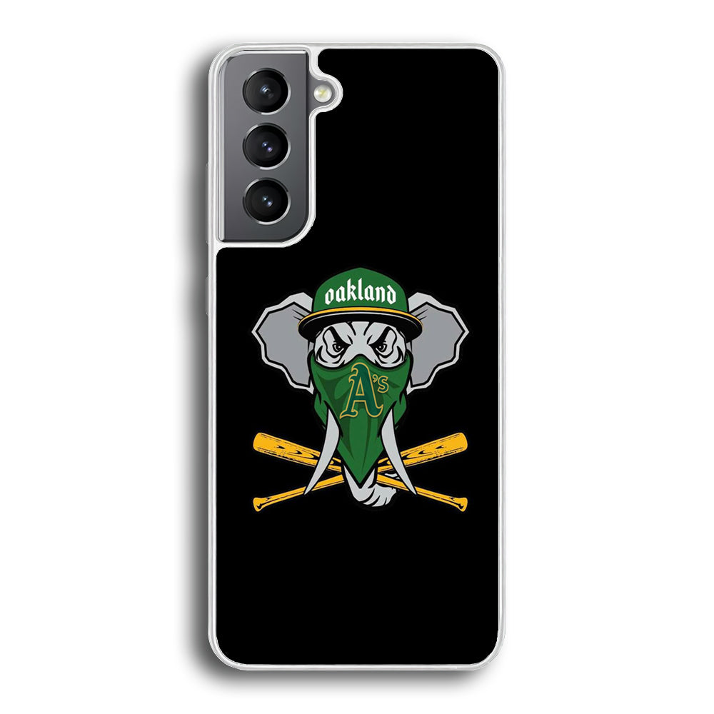MLB Oakland Athletics Elephant Logo Samsung Galaxy S21 Plus Case