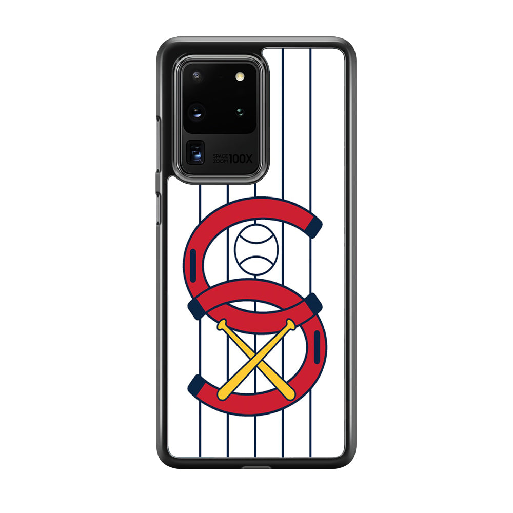 MLB White Sox White Samsung Galaxy S20 Ultra Case