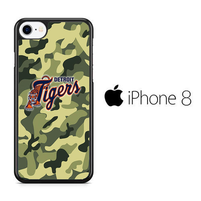 MLB Detroit Tigers Camo Green iPhone 8 Case