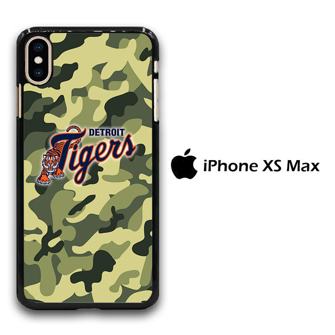 MLB Detroit Tigers Camo Green iPhone Xs Max Case