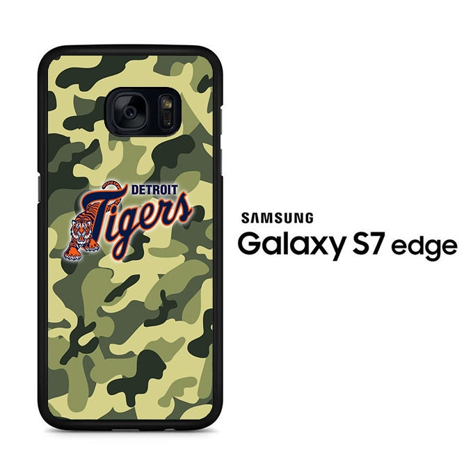 MLB Detroit Tigers Camo Green Samsung Galaxy S7 Edge Case