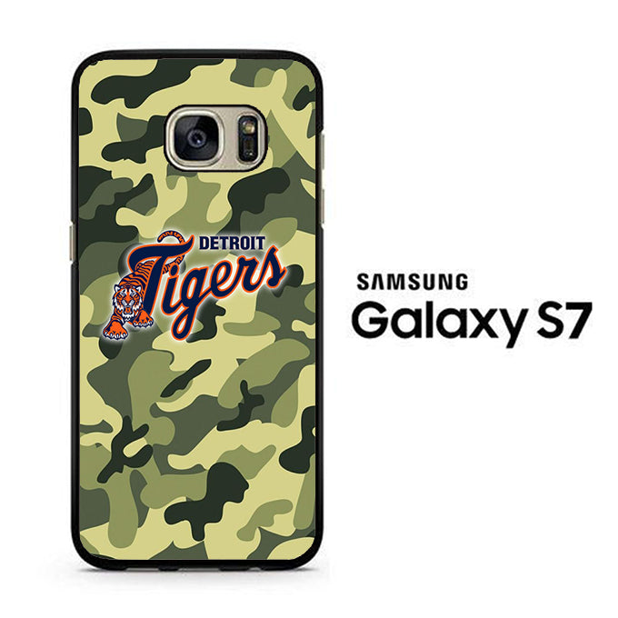 MLB Detroit Tigers Camo Green Samsung Galaxy S7 Case