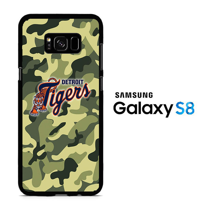 MLB Detroit Tigers Camo Green Samsung Galaxy S8 Case