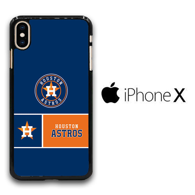 MLB Huston Astros Blue Orange iPhone X Case