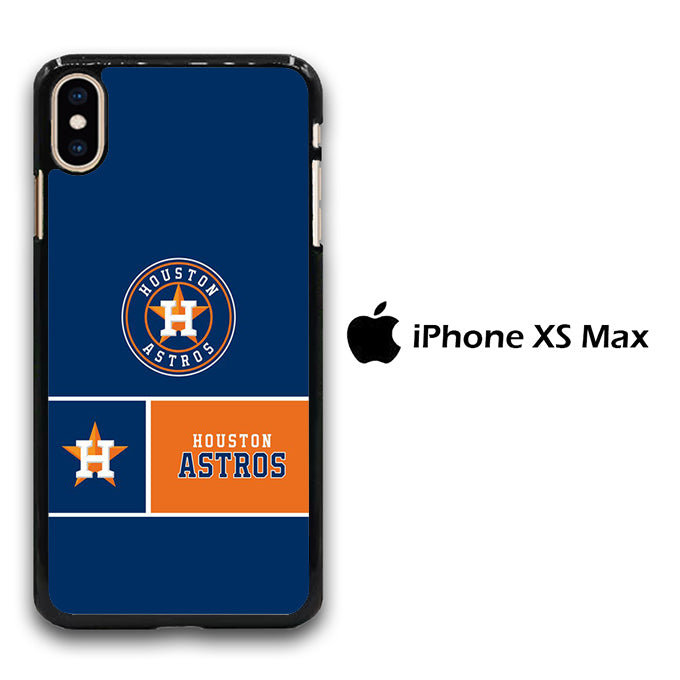 MLB Huston Astros Blue Orange iPhone Xs Max Case