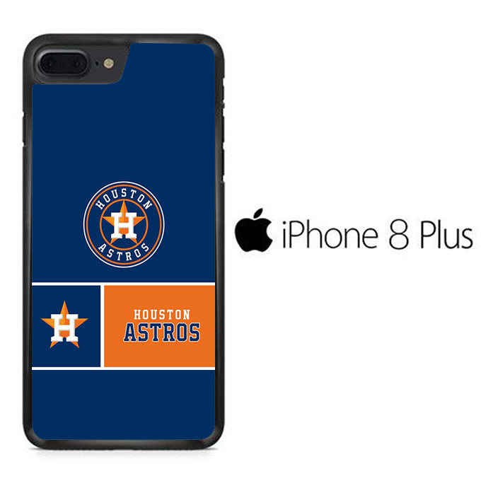 MLB Huston Astros Blue Orange iPhone 8 Plus Case
