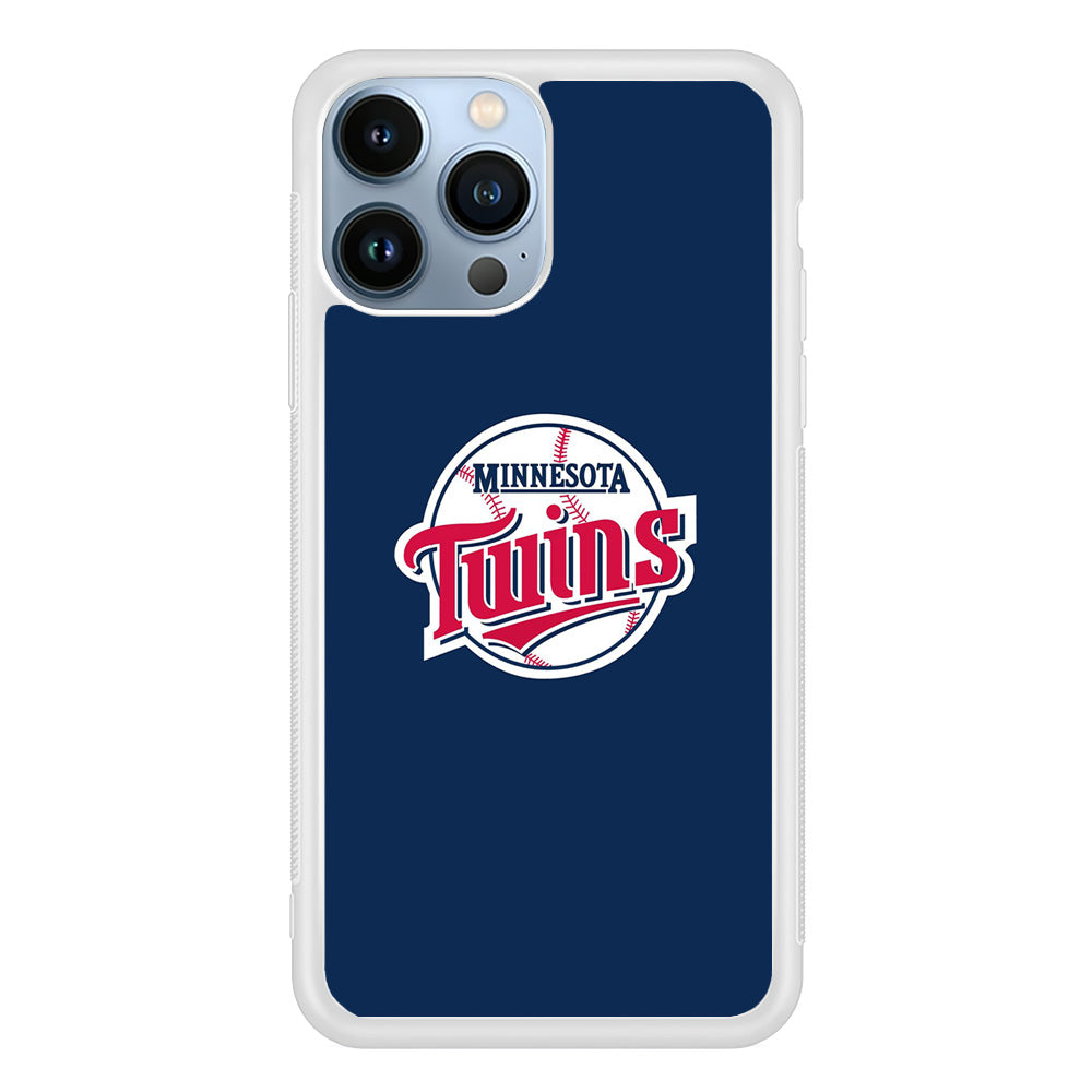 MLB Minnesota Twins Logo Blue iPhone 13 Pro Case