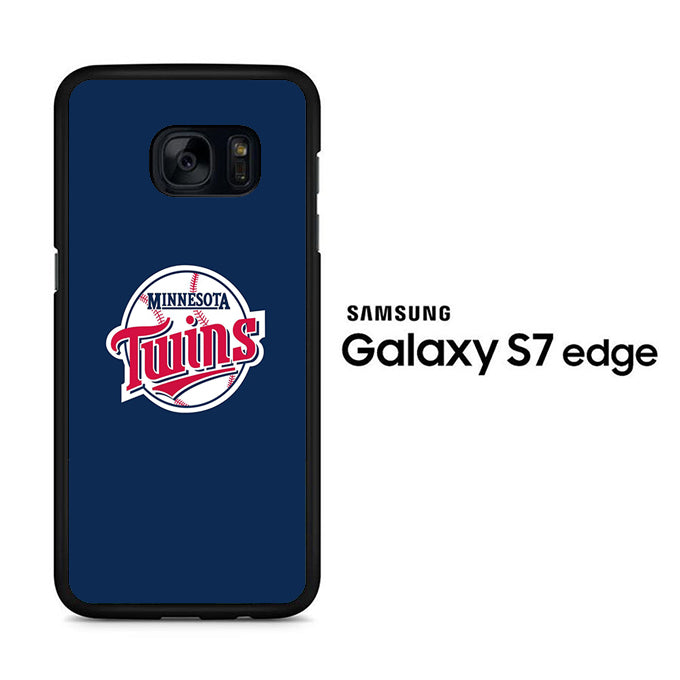 MLB Minnesota Twins Logo Blue Samsung Galaxy S7 Edge Case