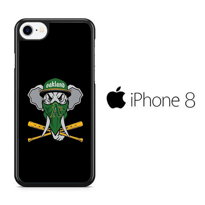 MLB Oakland Athletics Elephant Logo iPhone 8 Case