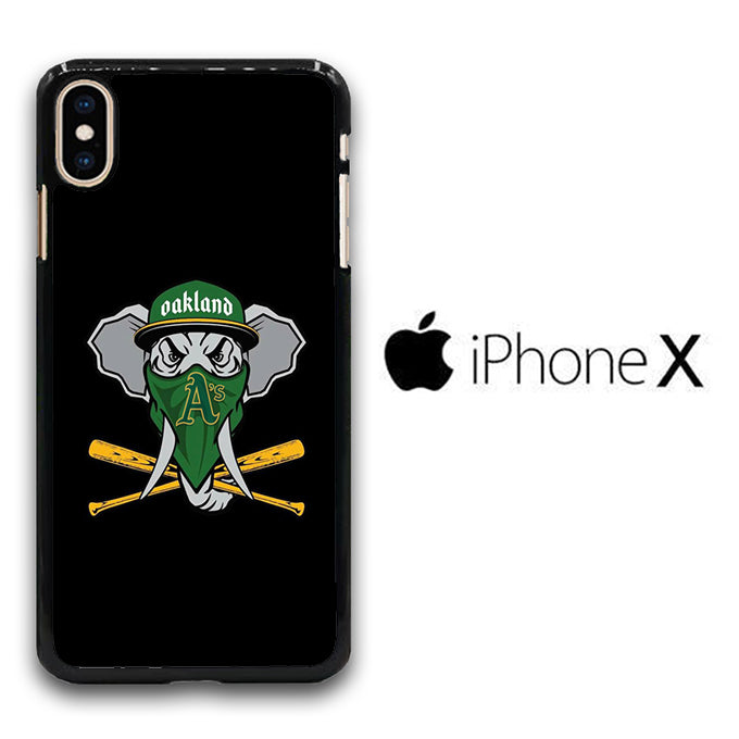 MLB Oakland Athletics Elephant Logo iPhone X Case
