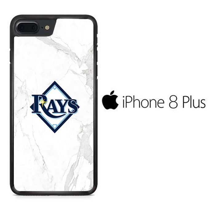 MLB Rays Logo Marble iPhone 8 Plus Case