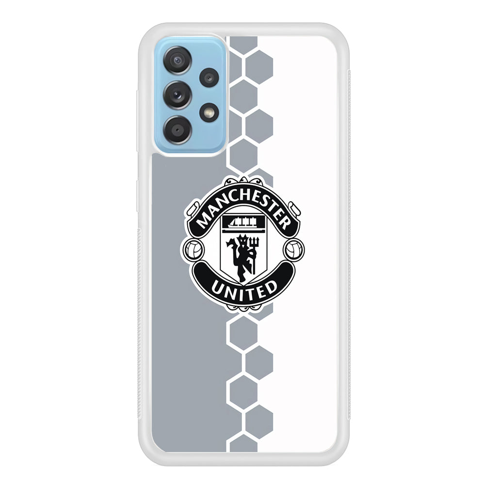 Manchester United Hexagon Pattern Samsung Galaxy A52 Case