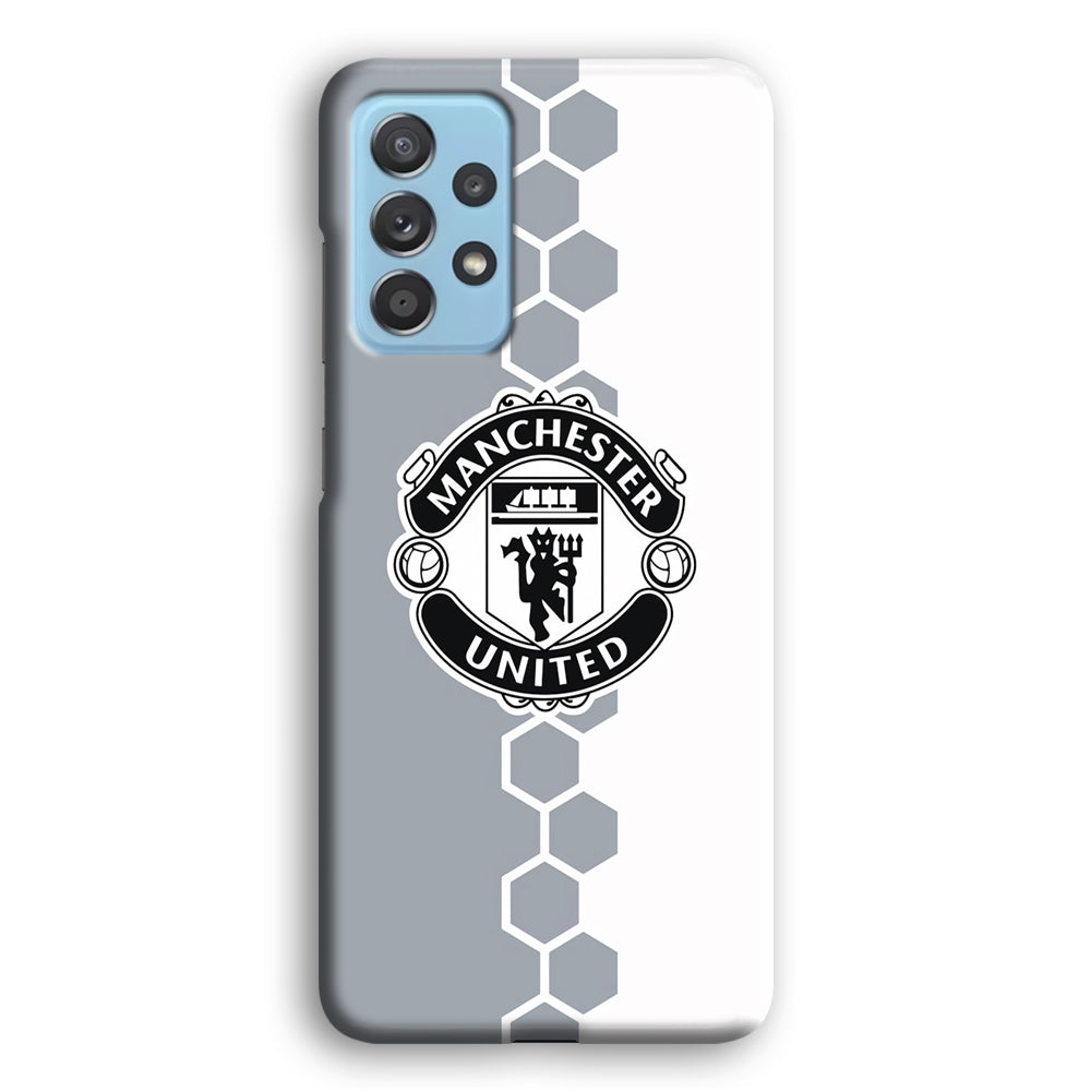 Manchester United Hexagon Pattern Samsung Galaxy A52 Case