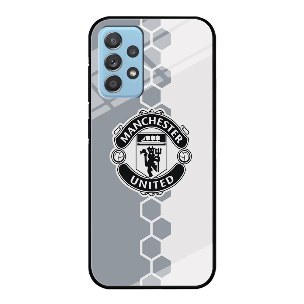Manchester United Hexagon Pattern Samsung Galaxy A52 Case