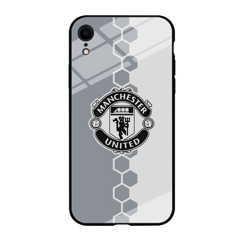 Manchester United Hexagon Pattern iPhone XR Case