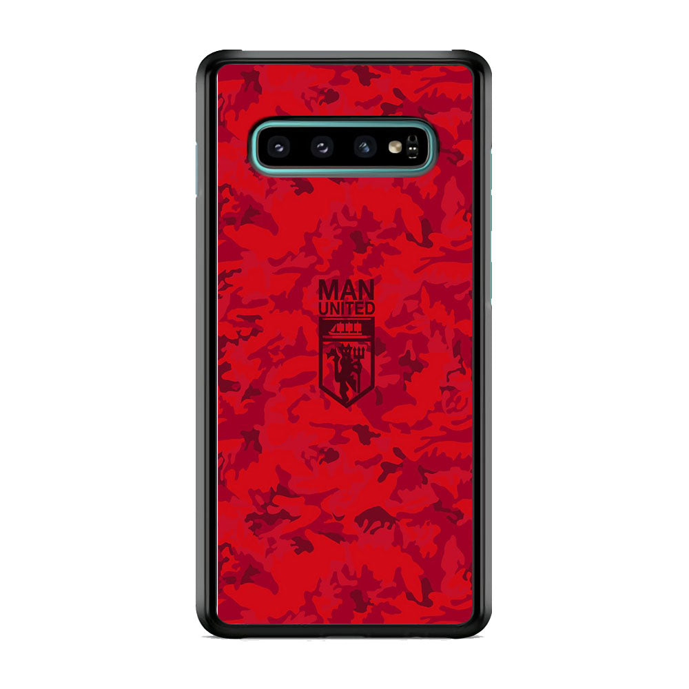 Manchester United Red Camo Samsung Galaxy S10 Plus Case