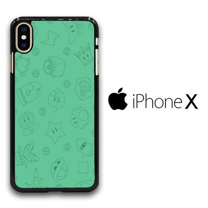 Mario Equipment Green iPhone X Case