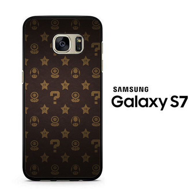 Mario Mushroom Plant And Star Samsung Galaxy S7 Case