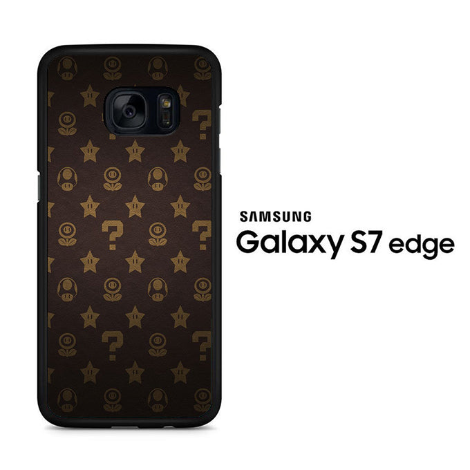 Mario Mushroom Plant And Star Samsung Galaxy S7 Edge Case