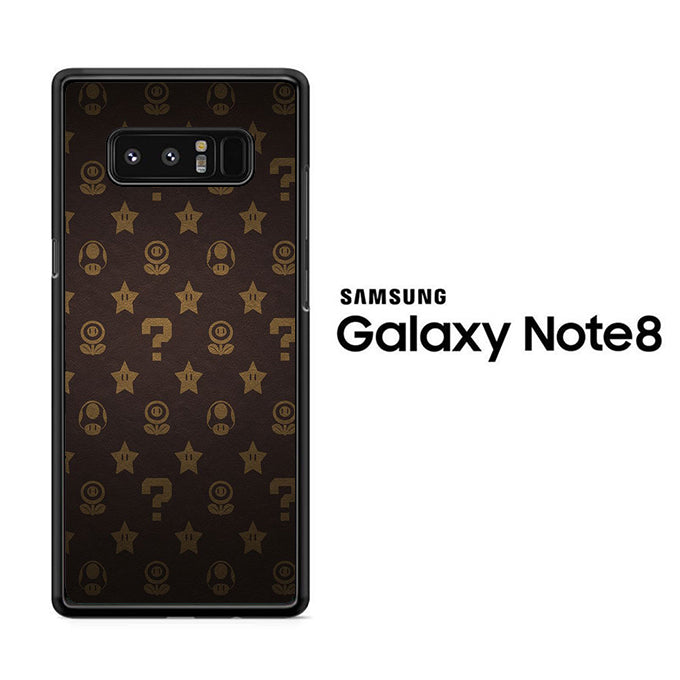 Mario Mushroom Plant And Star Samsung Galaxy Note 8 Case