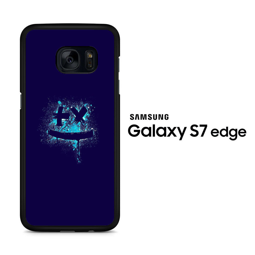 Marshmellow Brush Blue Samsung Galaxy S7 Edge Case