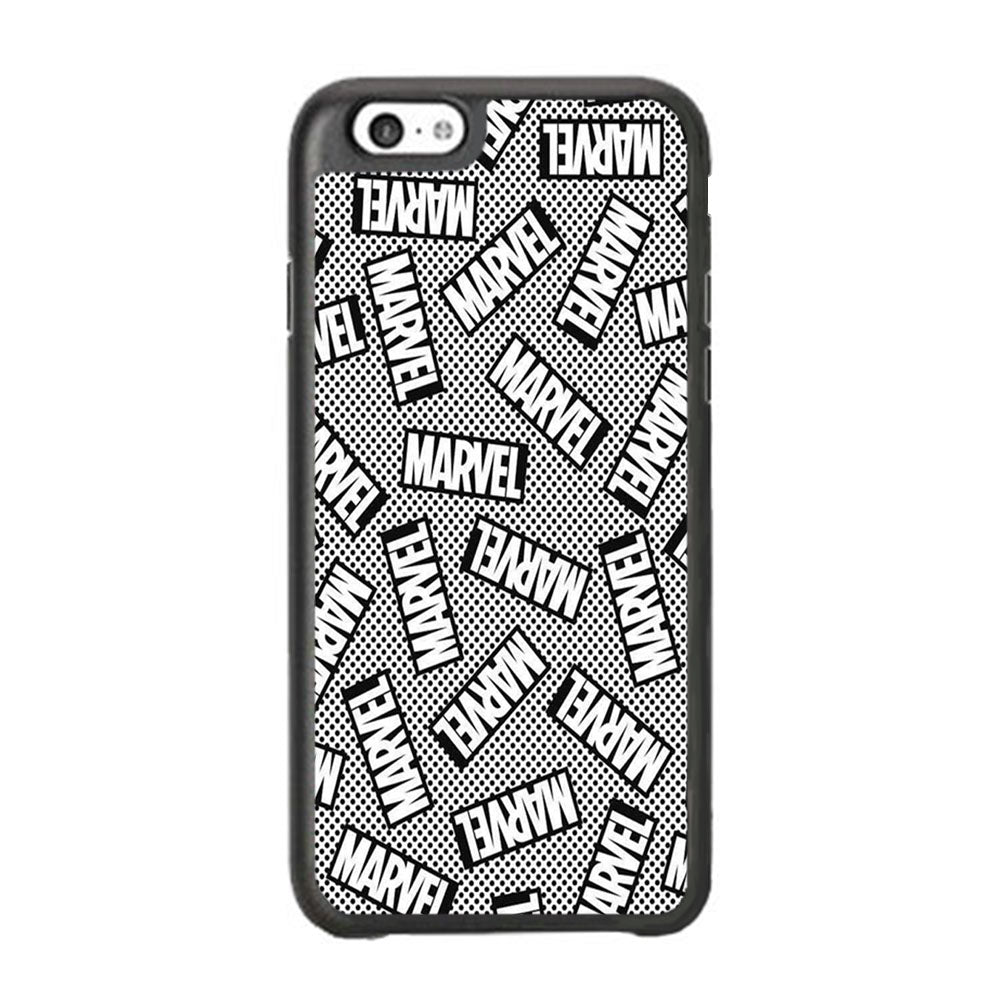 Marvel Logo Black White Polka Dots iPhone 6 | 6s Case