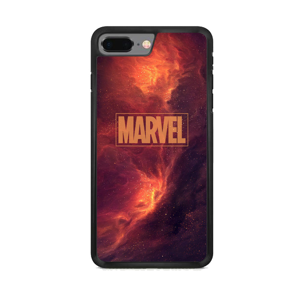 Marvel Logo Sunset Nebula Galaxy iPhone 7 Plus Case