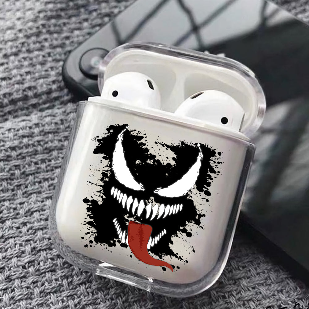 Marvel Venom Head Splash Slime Protective Clear Case Cover For Apple Airpods