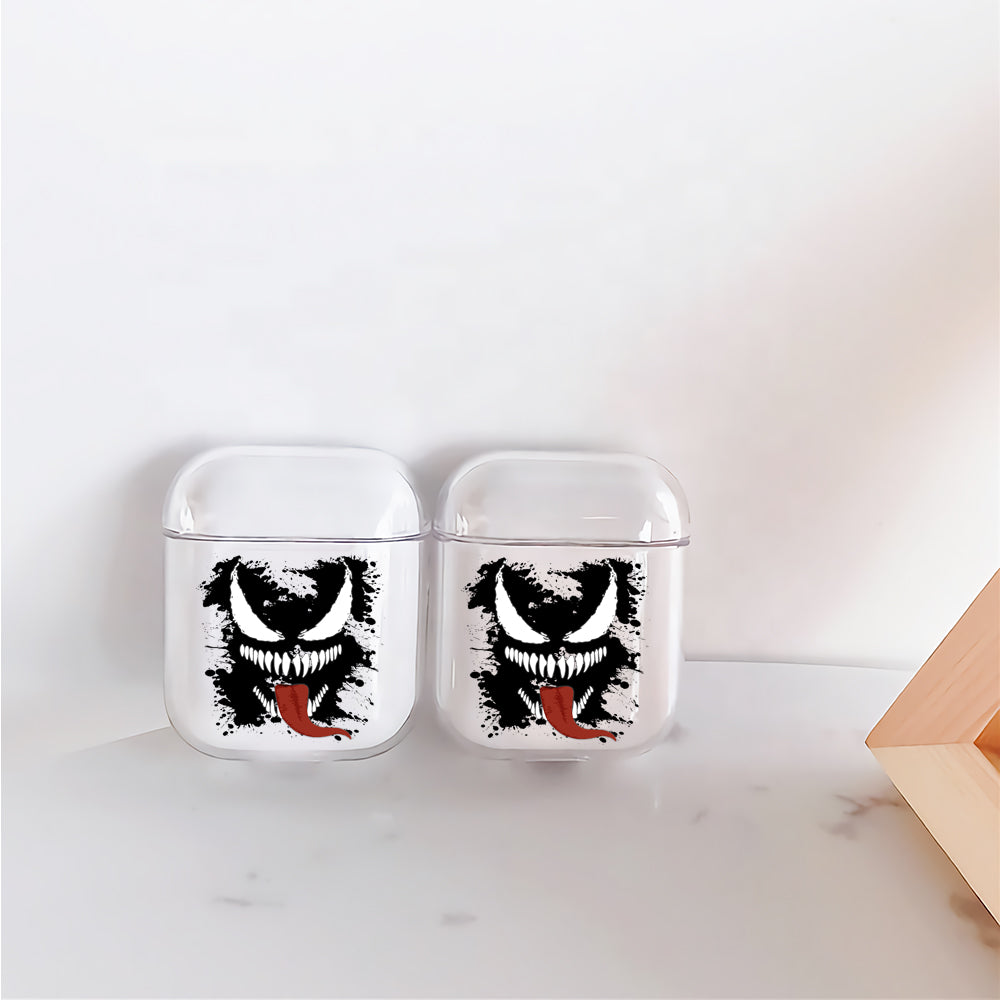 Marvel Venom Head Splash Slime Protective Clear Case Cover For Apple Airpods