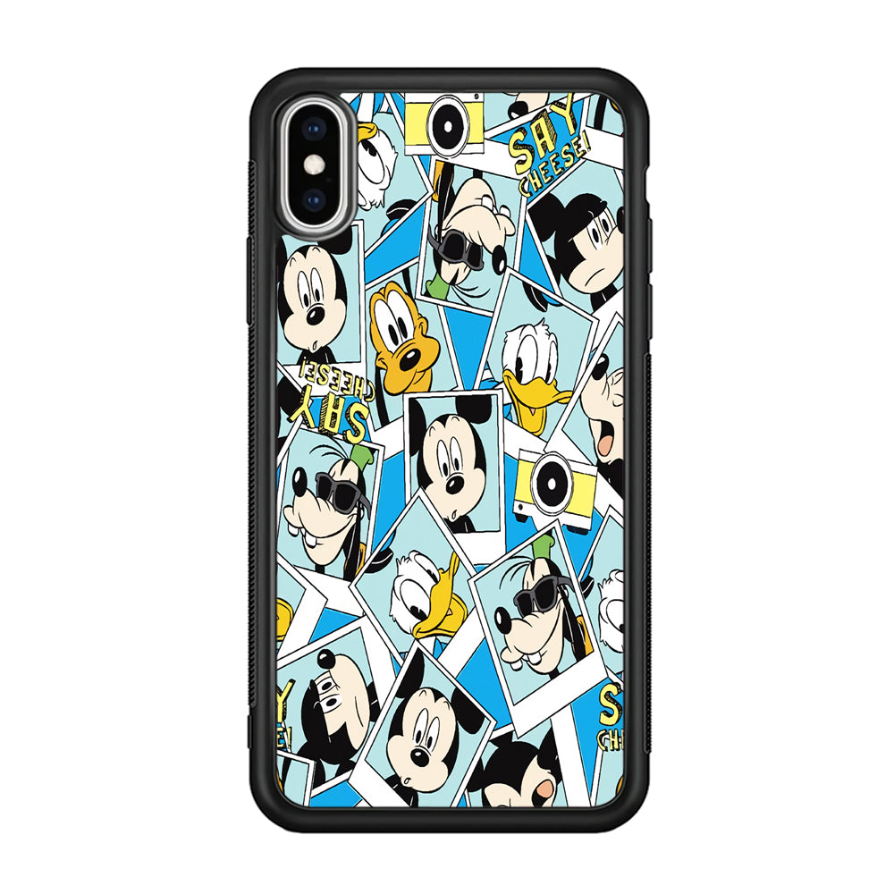 Mickey Family Photo In Frame iPhone XS Case