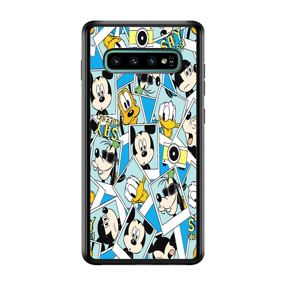 Mickey Family Photo In Frame Samsung Galaxy S10 Case