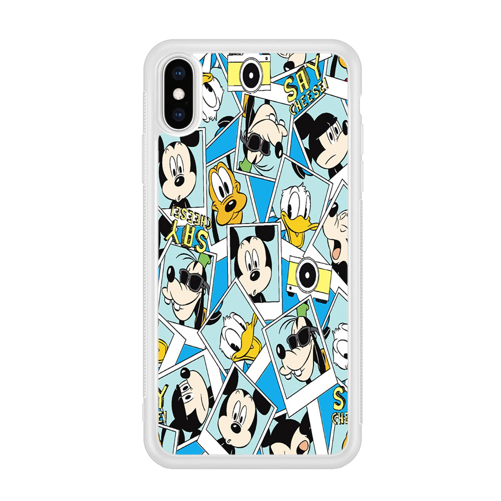 Mickey Family Photo In Frame iPhone XS Case
