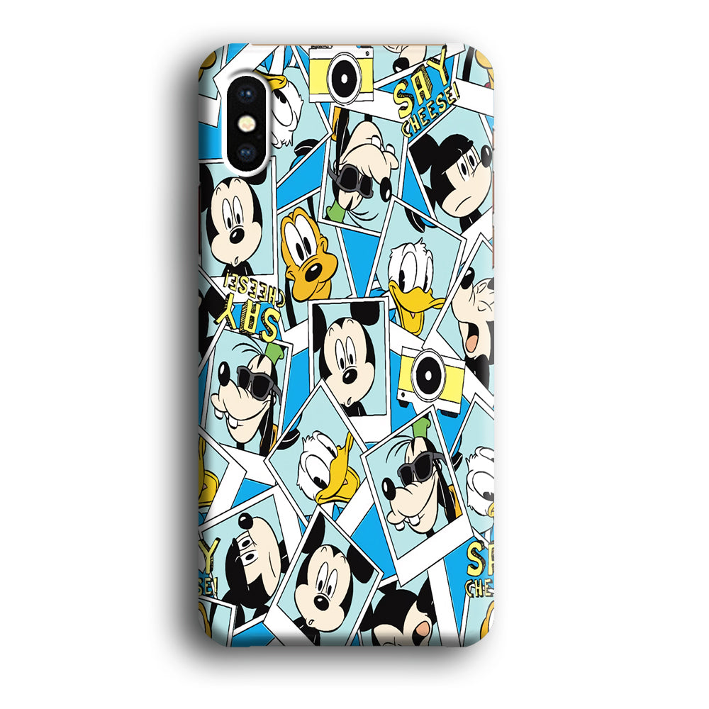 Mickey Family Photo In Frame iPhone XS Case