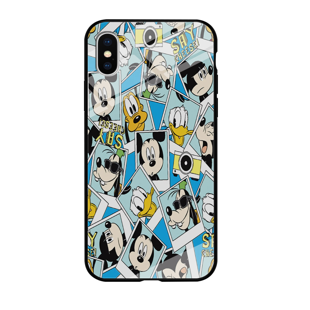 Mickey Family Photo In Frame iPhone XS Case