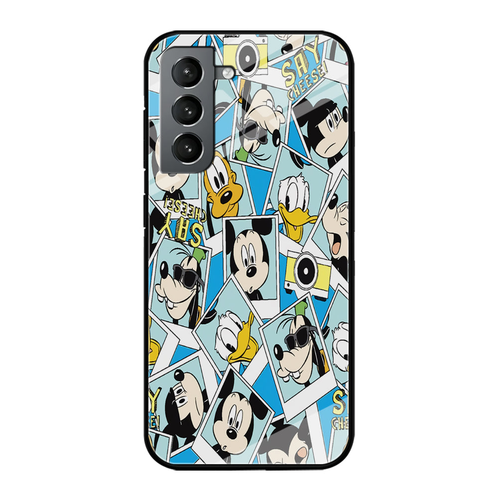 Mickey Family Photo In Frame Samsung Galaxy S21 Plus Case