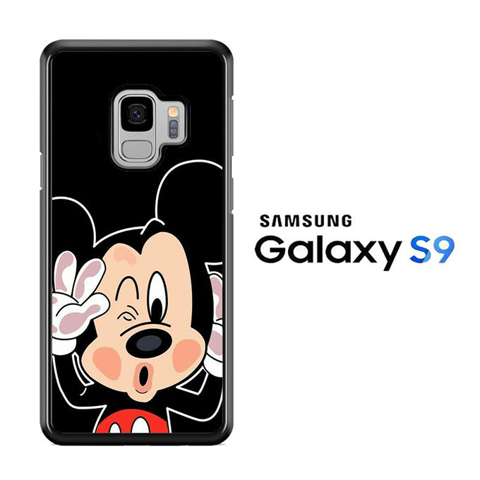 Mickey Mouse Stick In The Glass Samsung Galaxy S9 Case