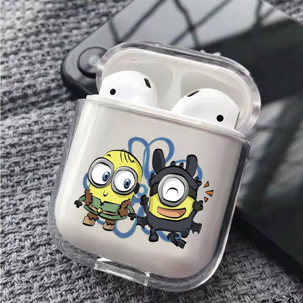 Minion Hallowen Event Protective Clear Case Cover For Apple Airpods