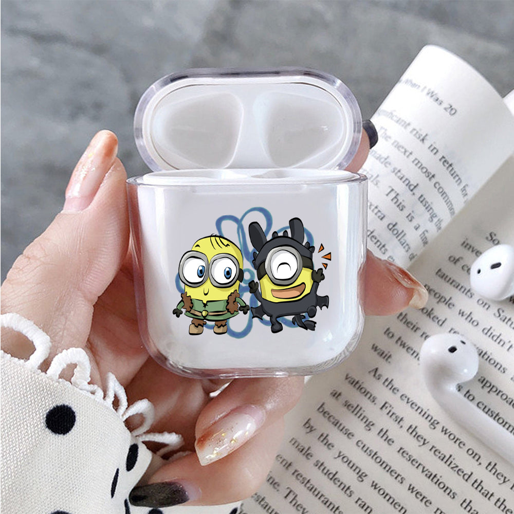 Minion Hallowen Event Protective Clear Case Cover For Apple Airpods