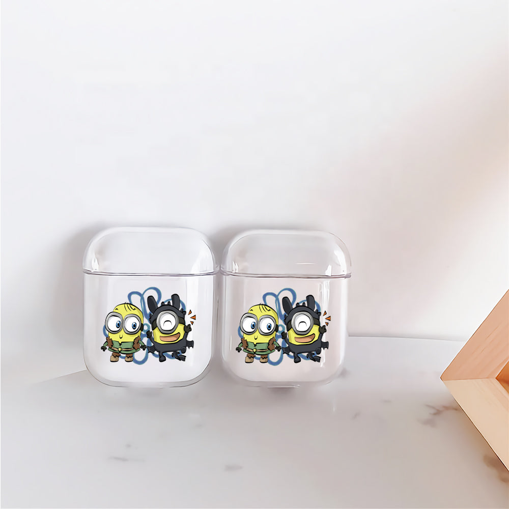Minion Hallowen Event Protective Clear Case Cover For Apple Airpods