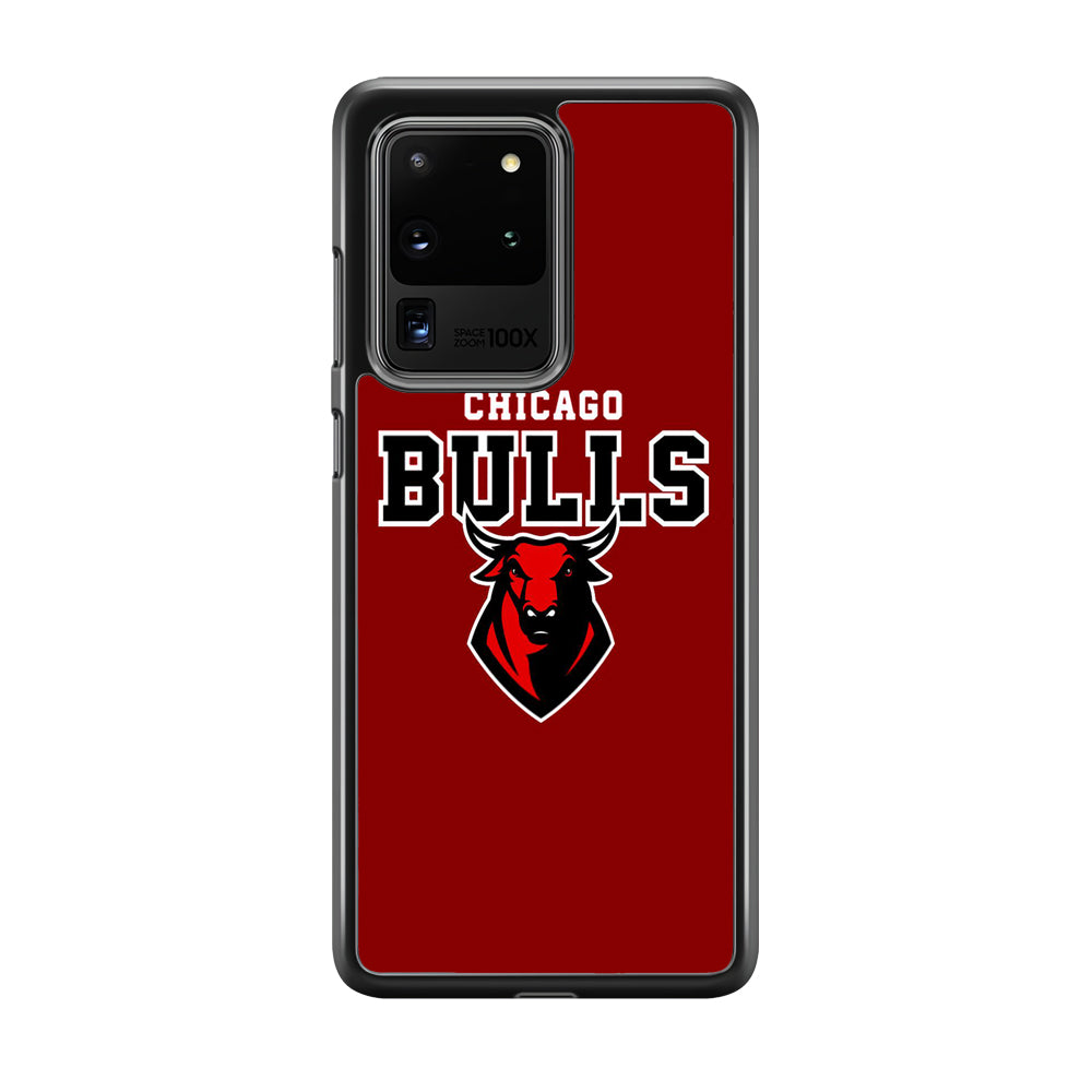 NBA Chicago Bulls Red Logo Samsung Galaxy S20 Ultra Case