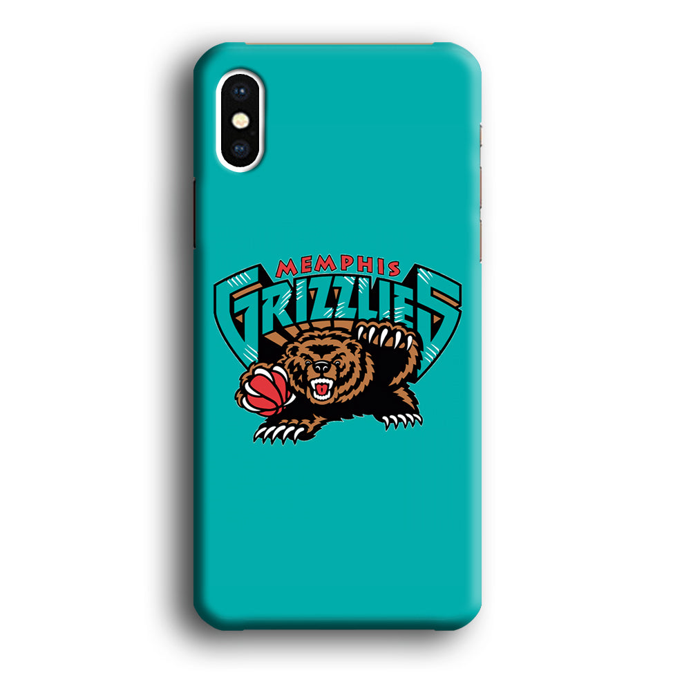 NBA Memphis Grizzlies Bear Logo iPhone XS Case