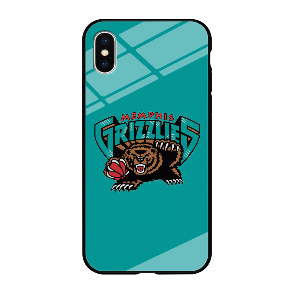 NBA Memphis Grizzlies Bear Logo iPhone XS Case